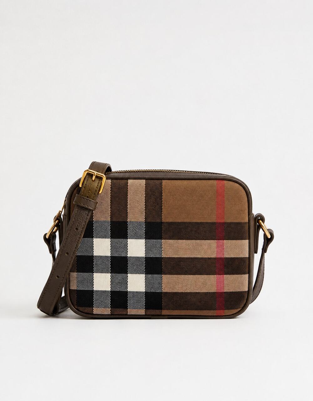 Burberry Brown Check Crossbody Bag new